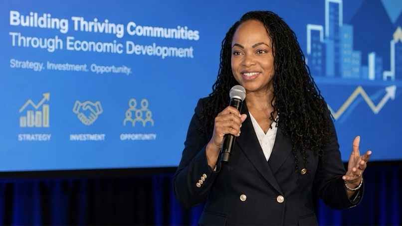 Kimberly M. Bonner presenting on Economic Development That Builds Community Wealth